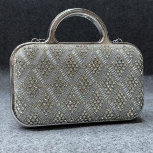 crystal top handle evening bag
